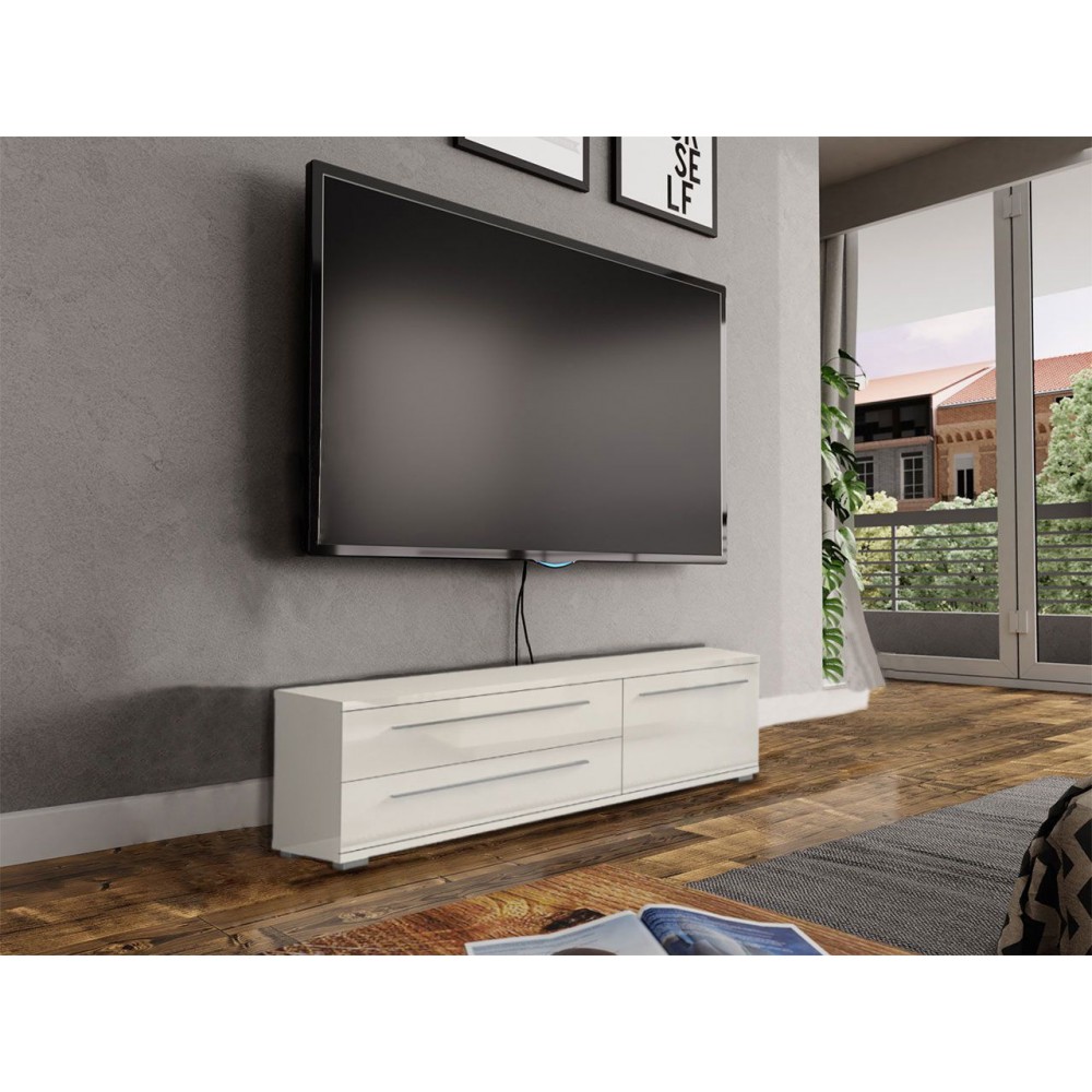 Έπιπλο τηλεόρασης Realm 1D2S-Μήκος: 135 εκ.-Μπεζ