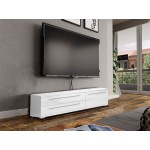 Έπιπλο τηλεόρασης Realm 1D2S-Μήκος: 150 εκ.-Λευκό