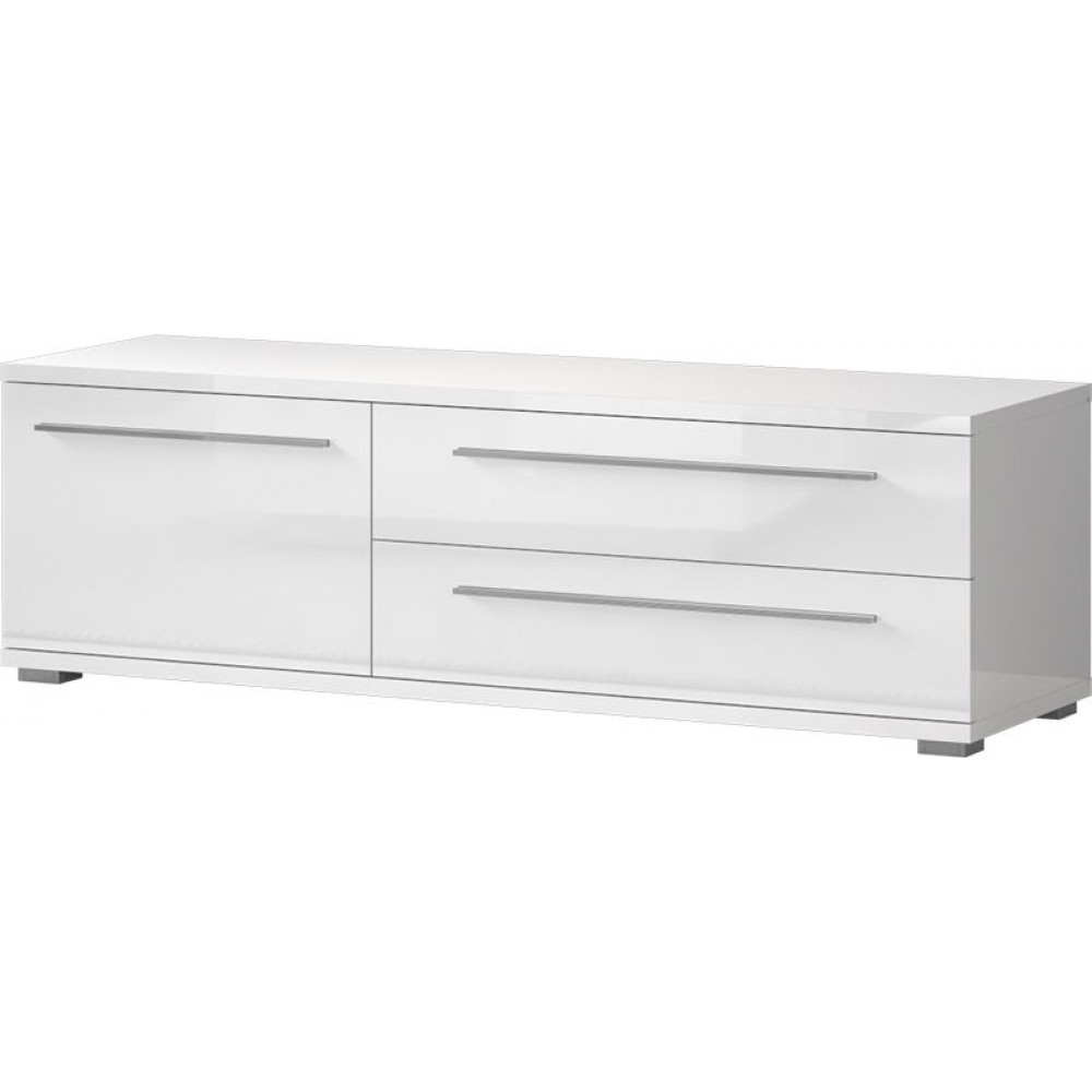 Έπιπλο τηλεόρασης Realm 1D2S-Μήκος: 150 εκ.-Λευκό