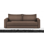 Καναπές Kleio Διθέσιος-130φ 80β εκ.-Σοκολατί