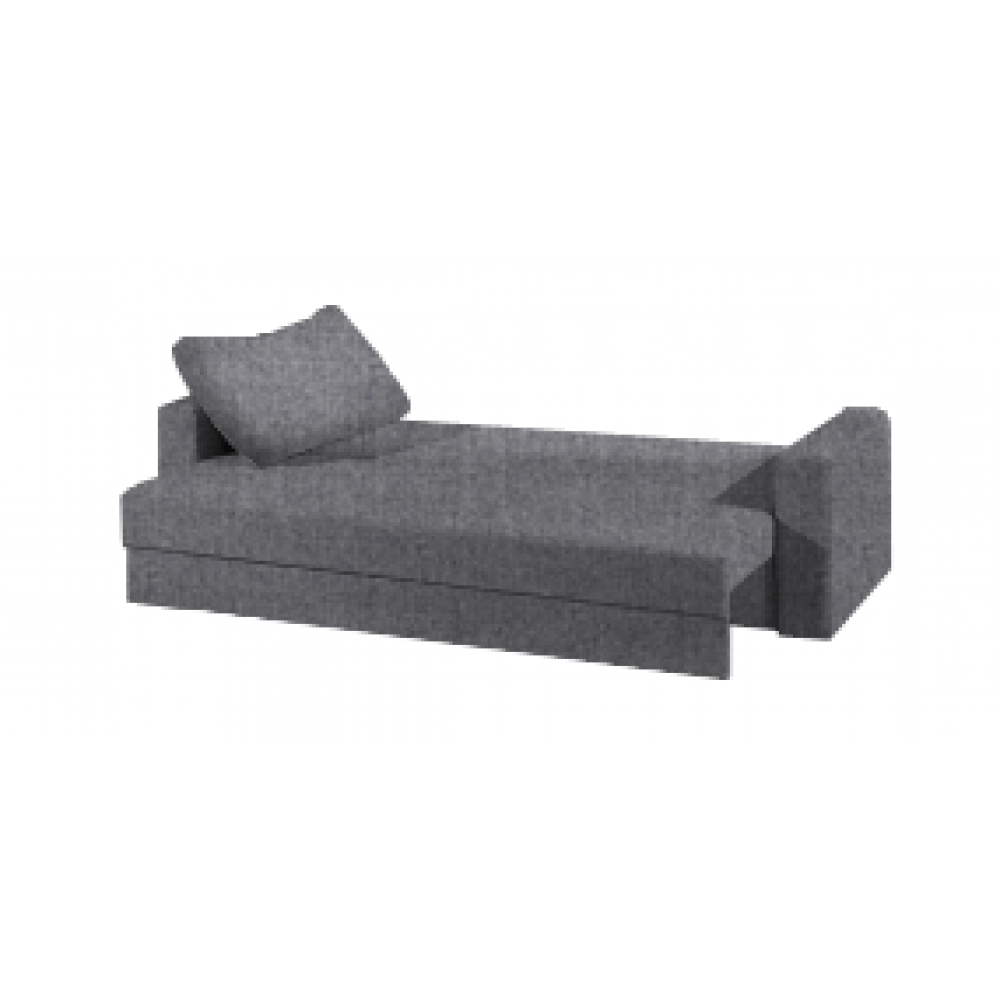 Καναπές Kleio Τριθέσιος-195φ 80β εκ.-Γκρι