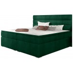 Επενδυμένο κρεβάτι Victoria με στρώμα και ανώστρωμα-180 x 200-Prasino