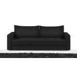Καναπές Kleio Τριθέσιος-215φ 80β εκ.-Μαύρο