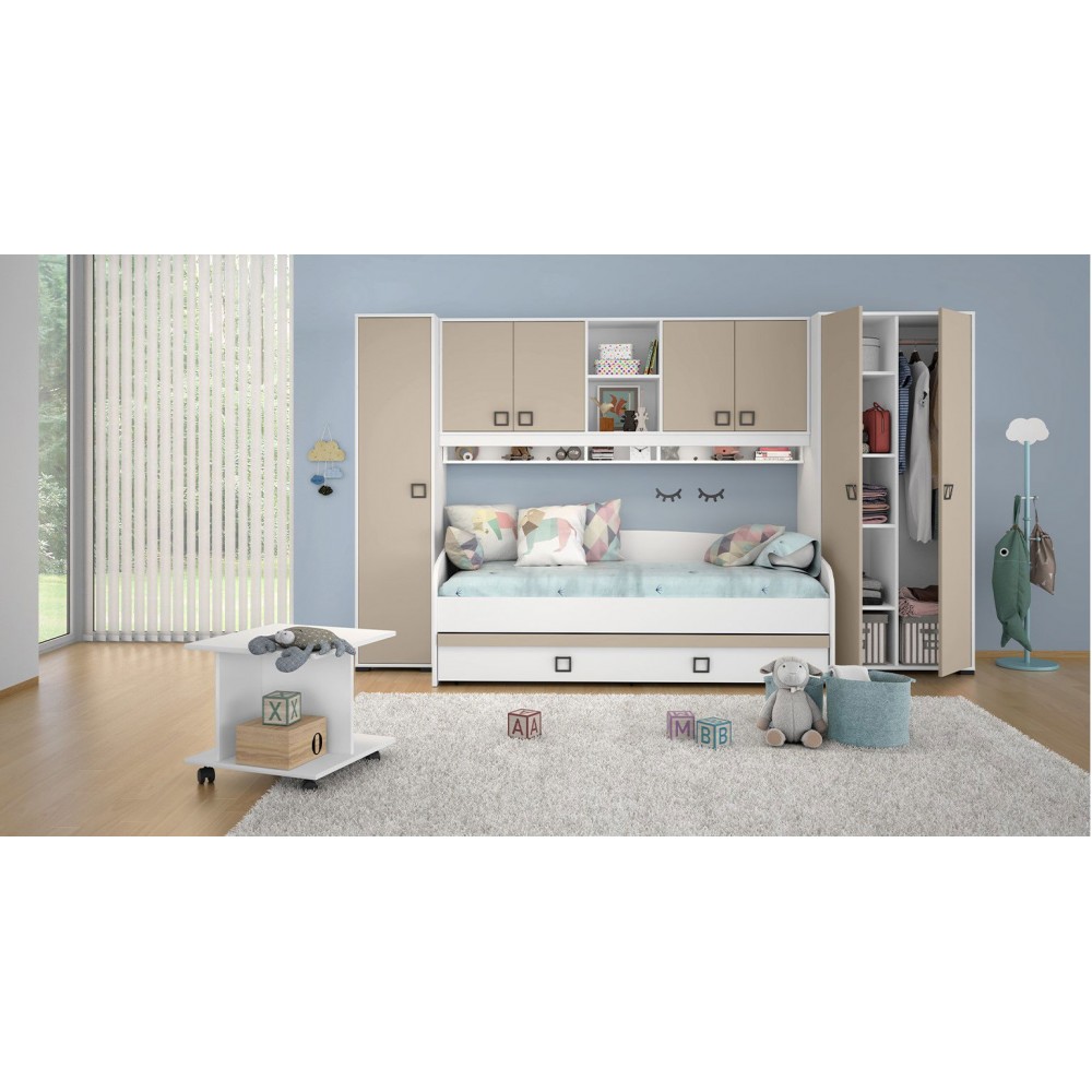 Κρεβάτι Riddle 90-Λευκό