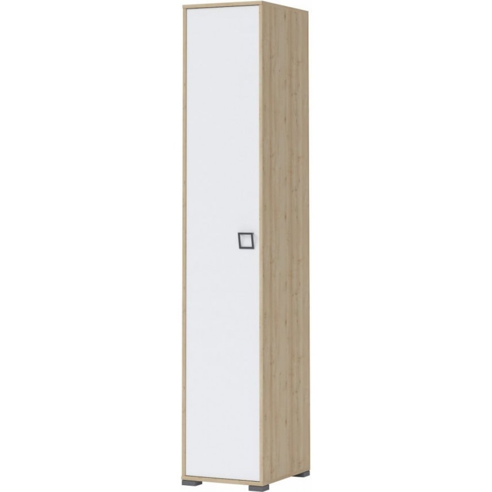 Ντουλάπα Riddle 1D-Δρυς-Λευκό