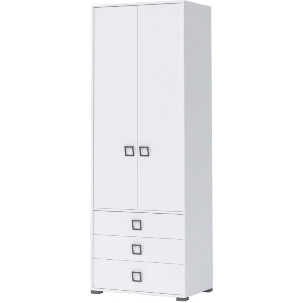 Ντουλάπα δίφυλλη Riddle 2D3S-Λευκό