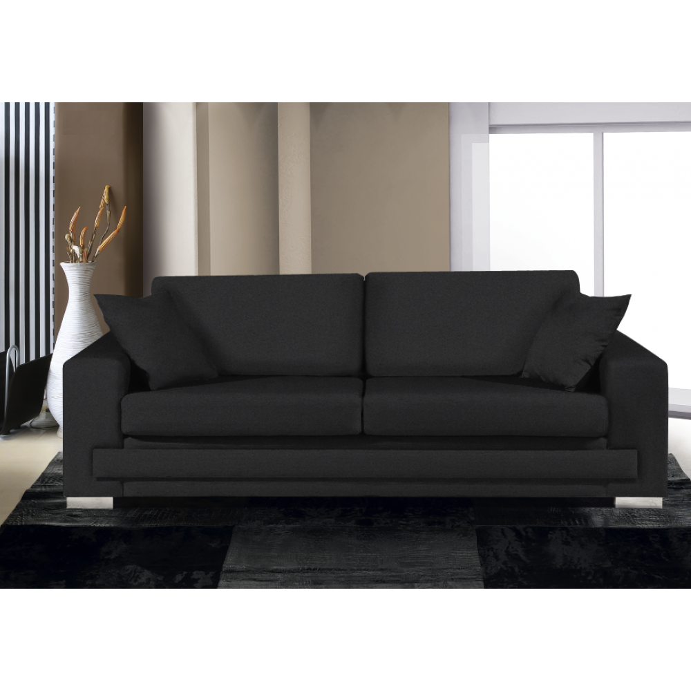 Καναπές Matrix Διθέσιος-165φ 90β εκ-Μαύρο