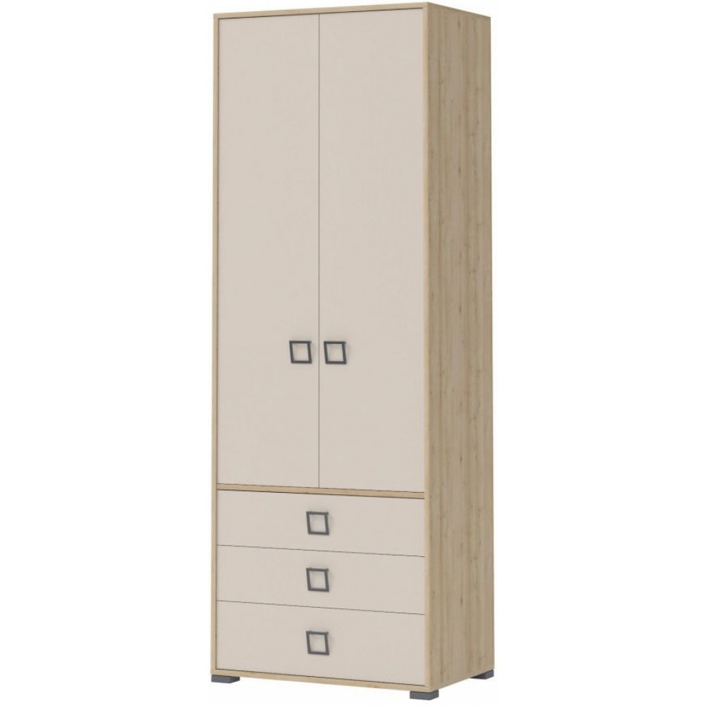 Ντουλάπα δίφυλλη Riddle 2D3S-Δρυς-Sand