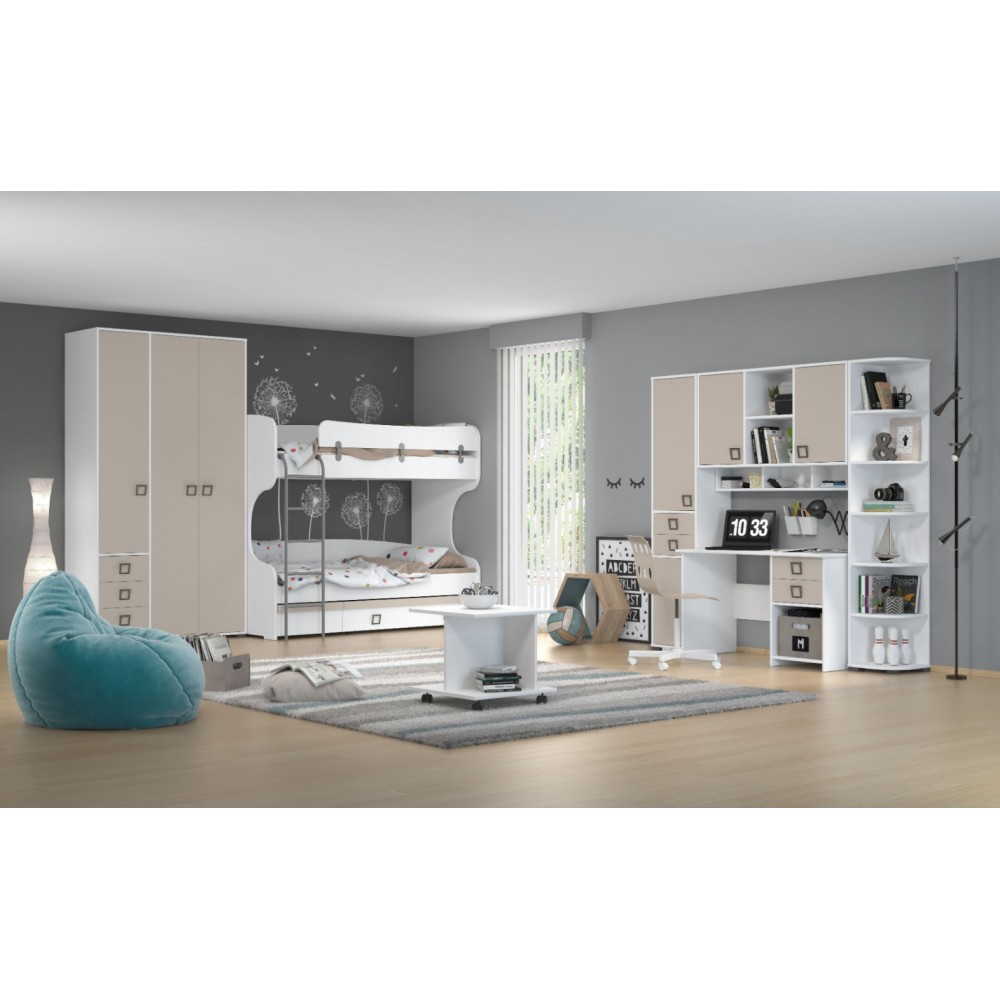 Τραπεζάκι τροχήλατο Riddle-Λευκό