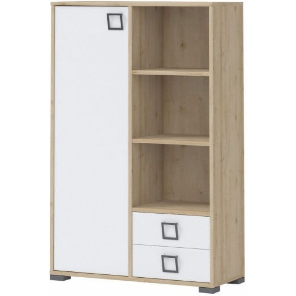 Ντουλάπι Riddle 1D2S plus-Δρυς-Λευκό