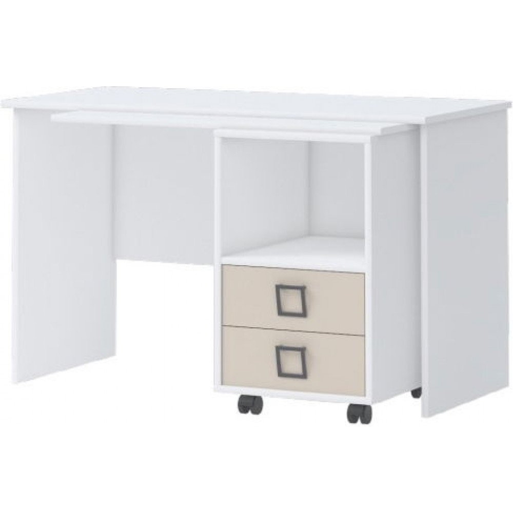 Γραφείο Riddle plus-Λευκό-Sand