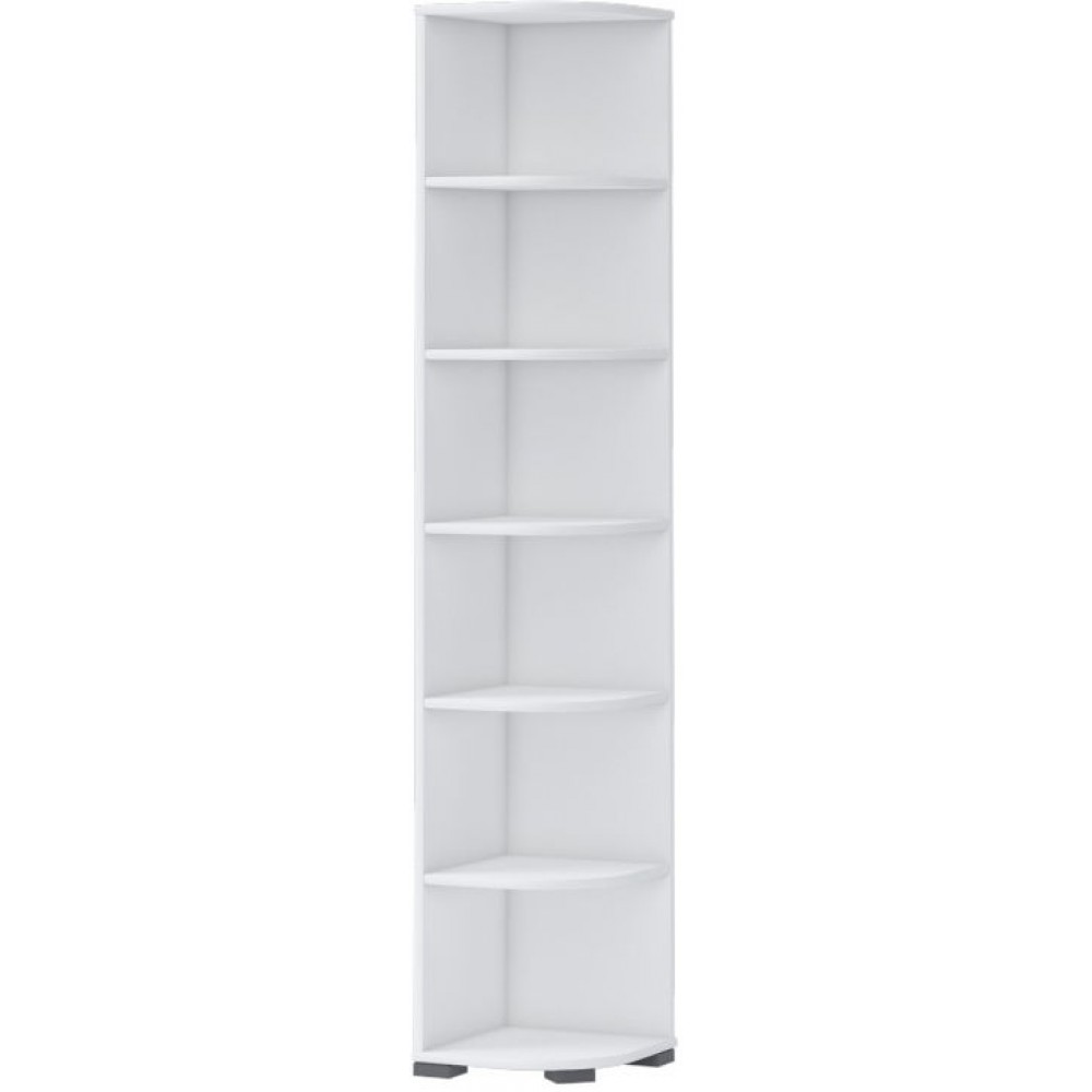 Ραφιέρα γωνιακή Riddle-Λευκό