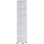 Ραφιέρα γωνιακή Riddle-Λευκό