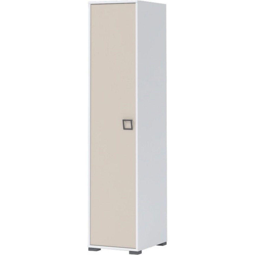 Γκαρνταρόμπα Riddle 1D-Λευκό-Sand