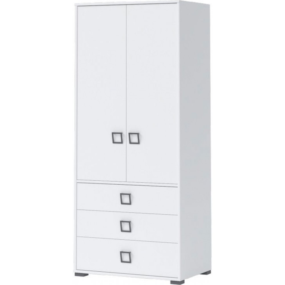 Γκαρνταρόμπα δίφυλλη Riddle 2D3S-Λευκό