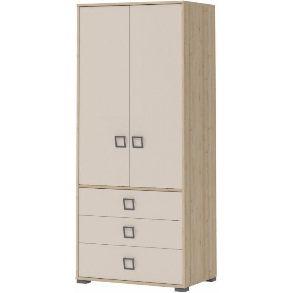 Γκαρνταρόμπα δίφυλλη Riddle 2D3S-Δρυς-Sand