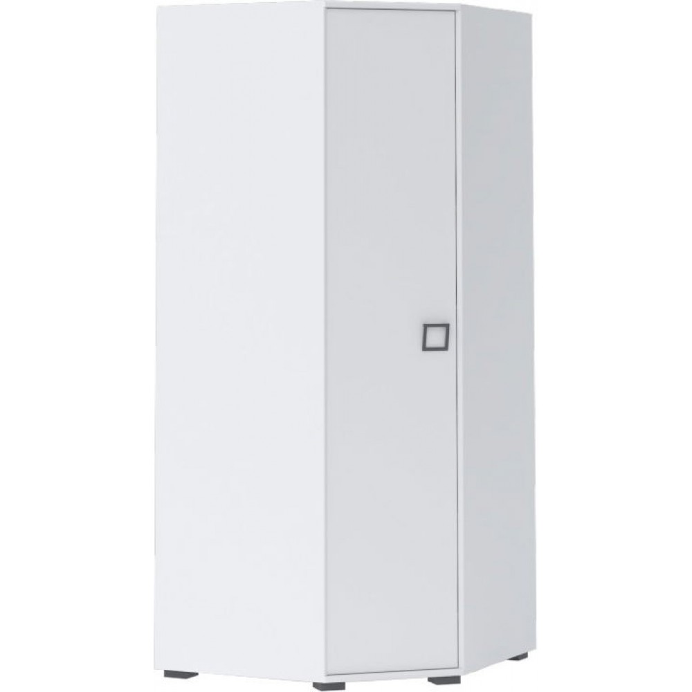 Γκαρνταρόμπα γωνιακή Riddle 1D-Λευκό