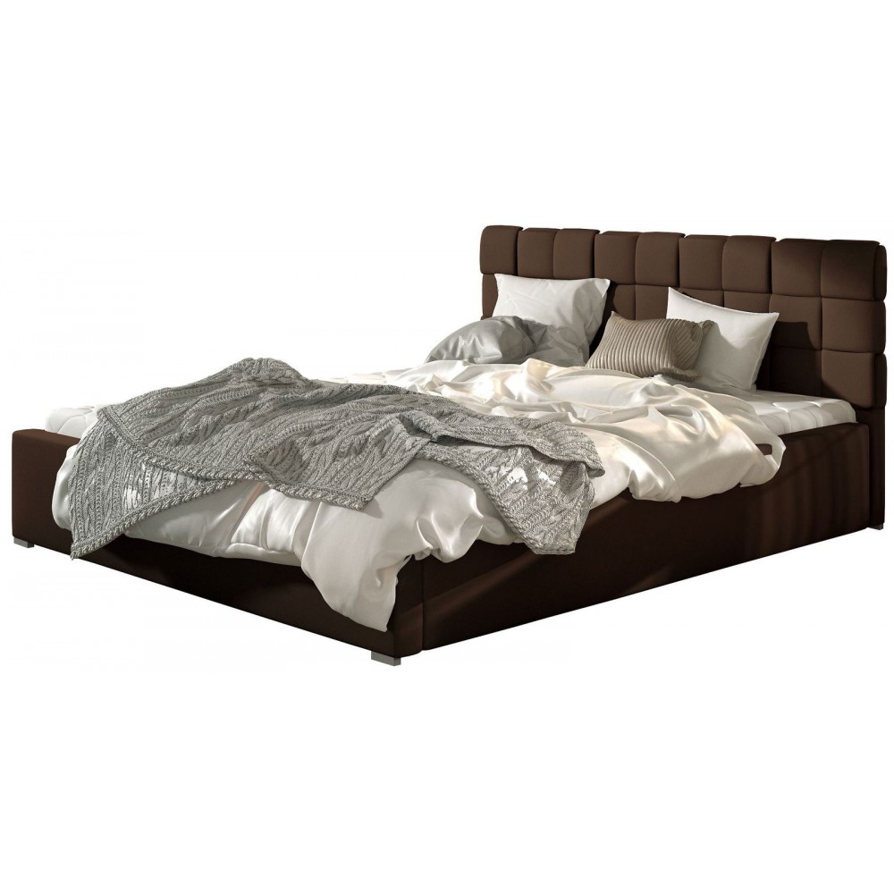 Επενδυμένο κρεβάτι Grady-160 x 200-Με μηχανισμό ανύψωσης-Kafe