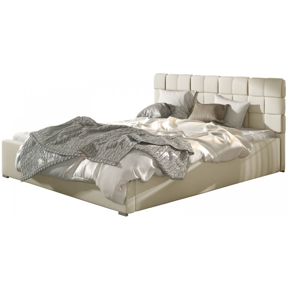 Επενδυμένο κρεβάτι Grady-180 x 200-Χωρίς μηχανισμό ανύψωσης-Mpez