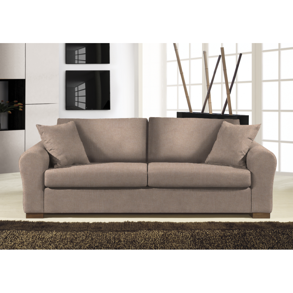 Καναπές Ορφέας Διθέσιος-145φ 90β εκ.-Μπεζ