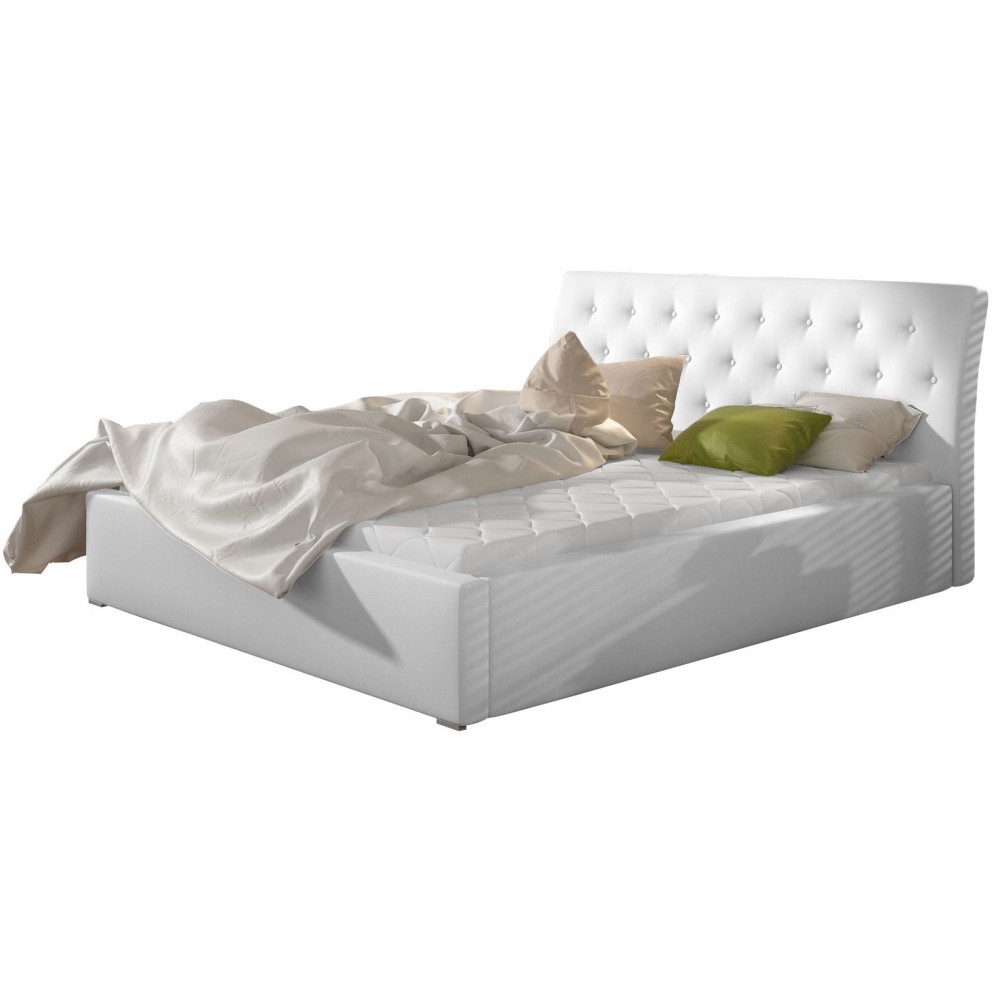 Επενδυμένο κρεβάτι Milan-Leuko-Με μηχανισμό ανύψωσης-180 x 200