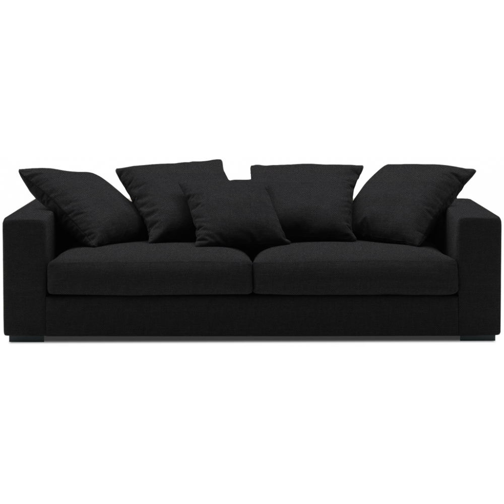 Καναπές Pilo Διθέσιος-160φ 90β εκ.-Μαύρο