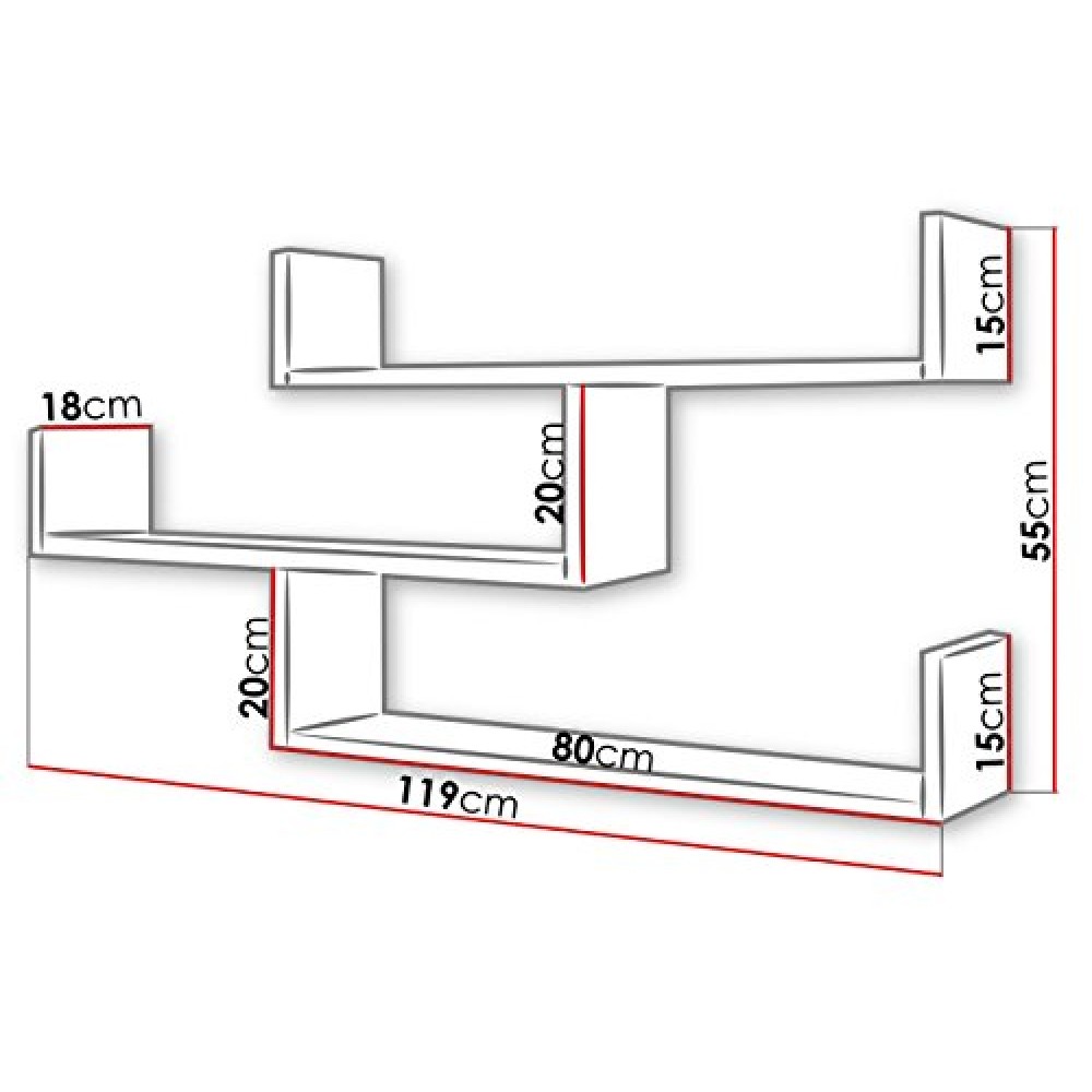 Τριπλό ράφι Trio-Gkri