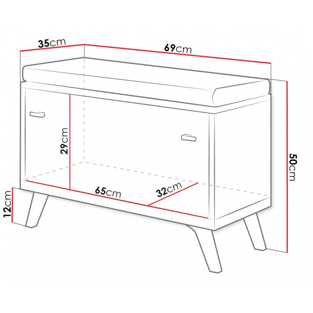 Παπουτσοθήκη με κάθισμα Falco IV
