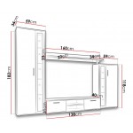 Σύνθεση σαλονιού Bentley-Fusiko-Mavro