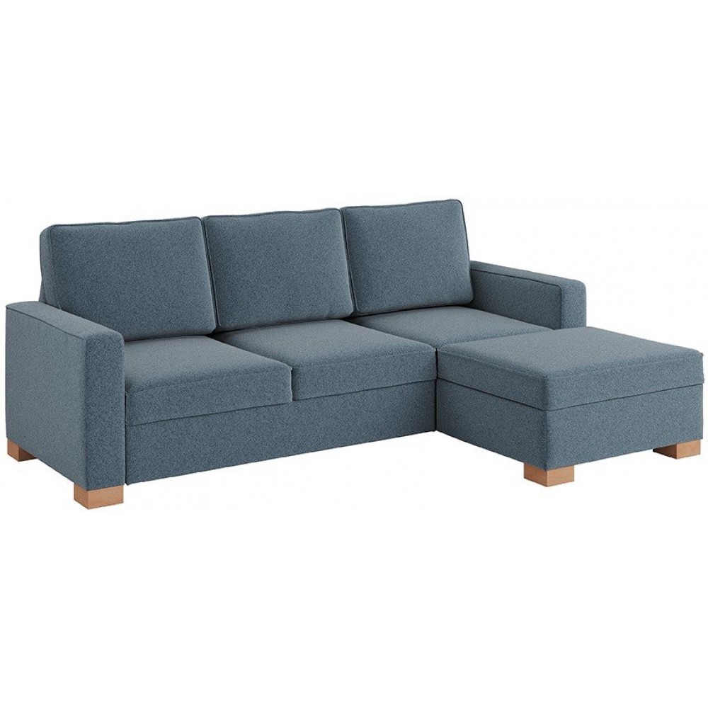 Γωνιακός καναπές Noel-Αριστερή-Μπλε Γκρι