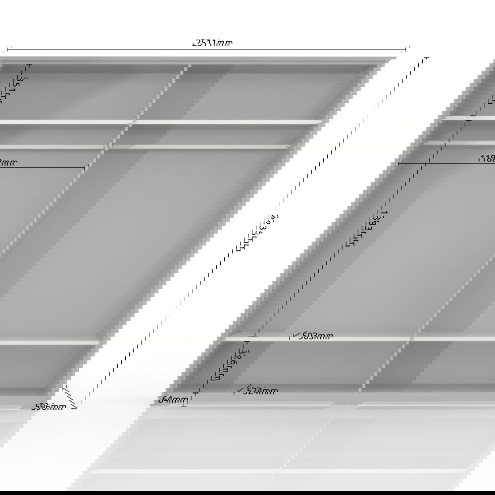 Ντουλάπα τετράφυλλη Toscana 4D