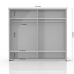 Ντουλάπα τετράφυλλη Toscana 4D