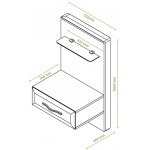 Κομοδίνο Giallo 1D plus-Αριστερά