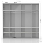 Ντουλάπα συρόμενη Giallo 230