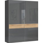 Ντουλάπα συρόμενη δίφυλλη Agate 180