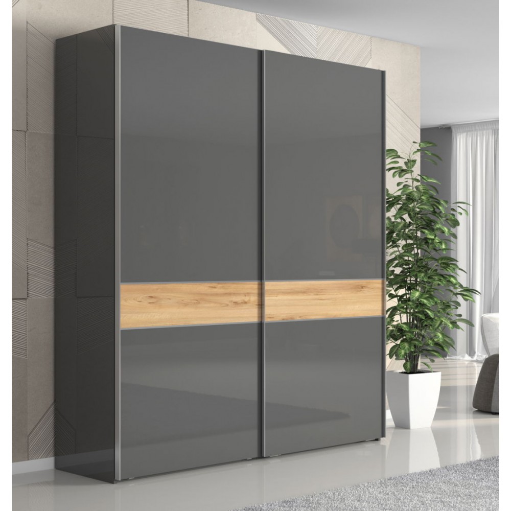 Ντουλάπα συρόμενη δίφυλλη Agate 180