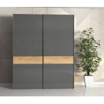 Ντουλάπα συρόμενη δίφυλλη Agate 180