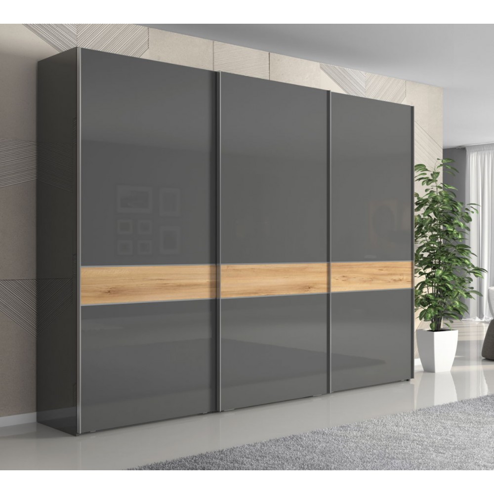 Ντουλάπα συρόμενη τρίφυλλη Agate 280