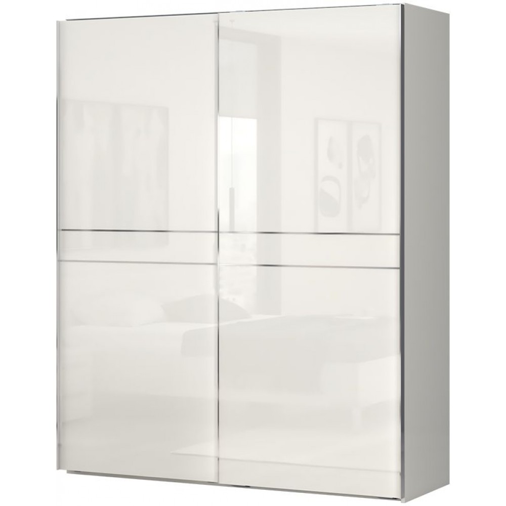 Ντουλάπα συρόμενη δίφυλλη Realm 180-Μπεζ