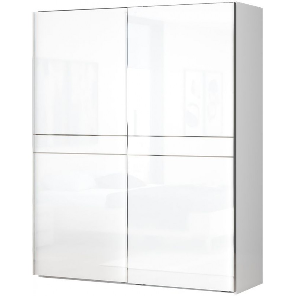 Ντουλάπα συρόμενη δίφυλλη Realm 180-Λευκό