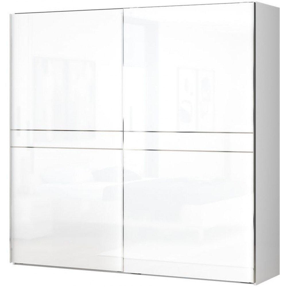 Ντουλάπα συρόμενη δίφυλλη Realm 230-Λευκό