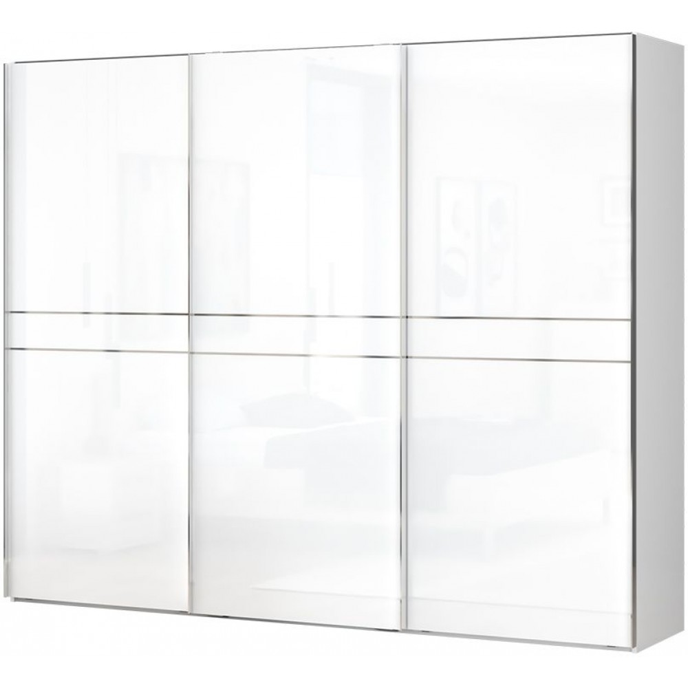 Ντουλάπα συρόμενη τρίφυλλη Realm 280-Λευκό