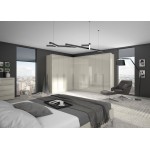 Ντουλάπα γωνιακή Realm-Μπεζ