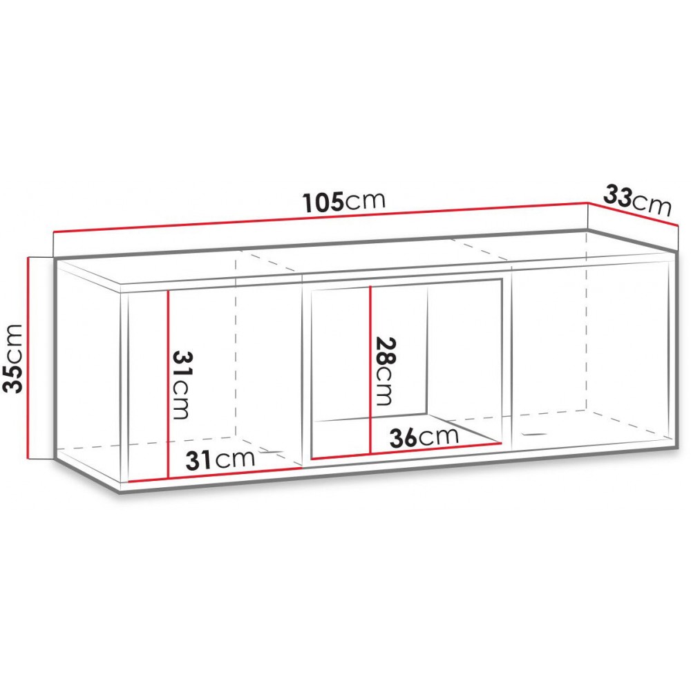 Κρεμαστό ντουλάπι Olier-Leuko