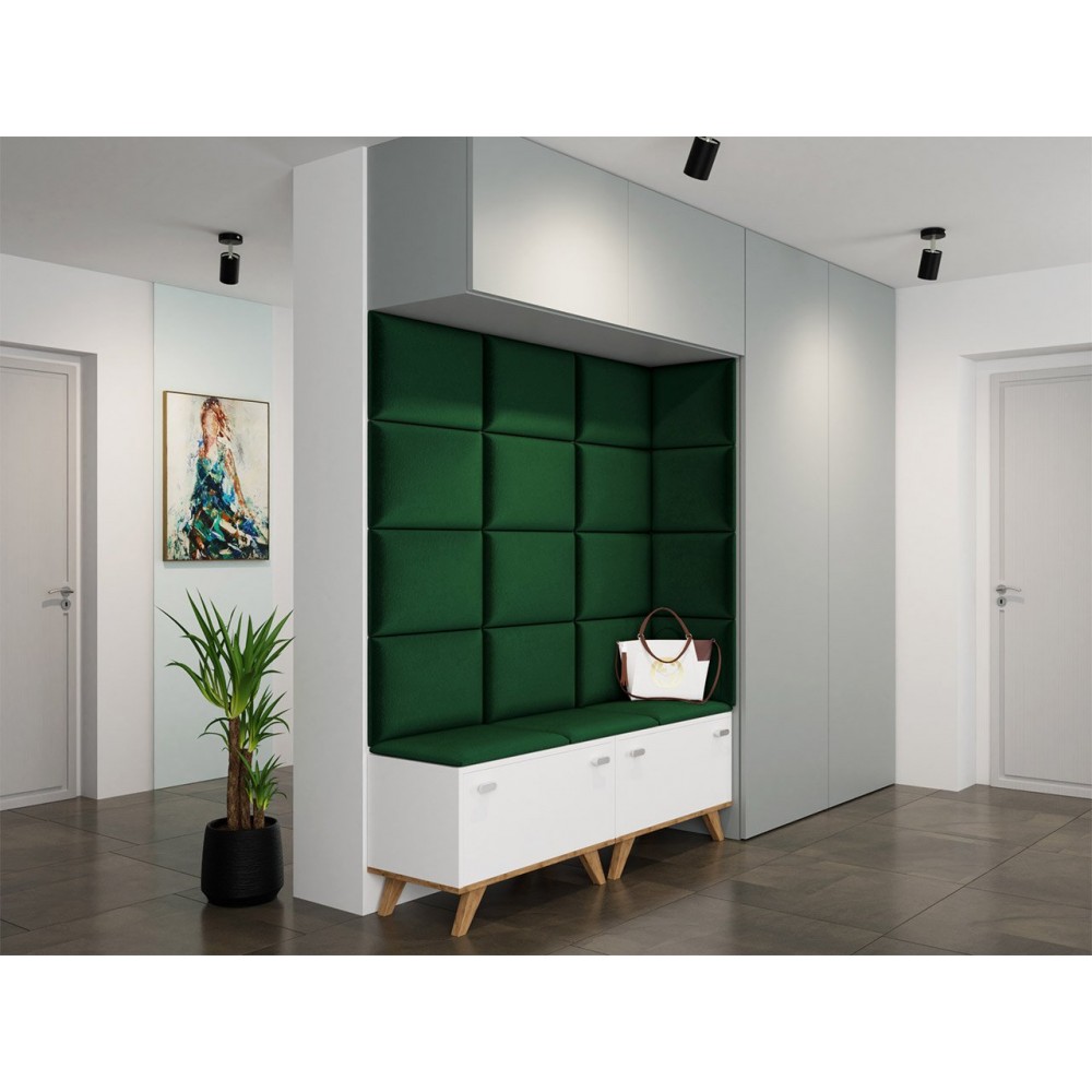 Επενδυμένο Πάνελ τοίχου 30x30-Prasino