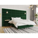 Επενδυμένο κρεβάτι Lux-Baza-Prasino-200 x 140 x 30