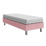 Επενδυμένο κρεβάτι Lux-Baza-Roz-200 x 120 x 30