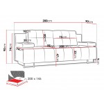 Καναπές - κρεβάτι Morena-Mple