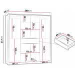 Ντουλάπα Split 200 δίφυλλη