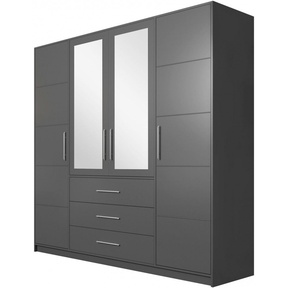 Ντουλάπα Bali 4D τετράφυλλη-Grafitis